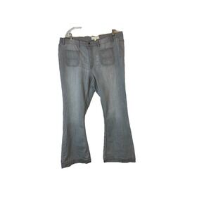 Sag Harbor New York Jeans Womens Sz 16 Flare Leg Stretch 4‎ Pocket NOTE INSEAM